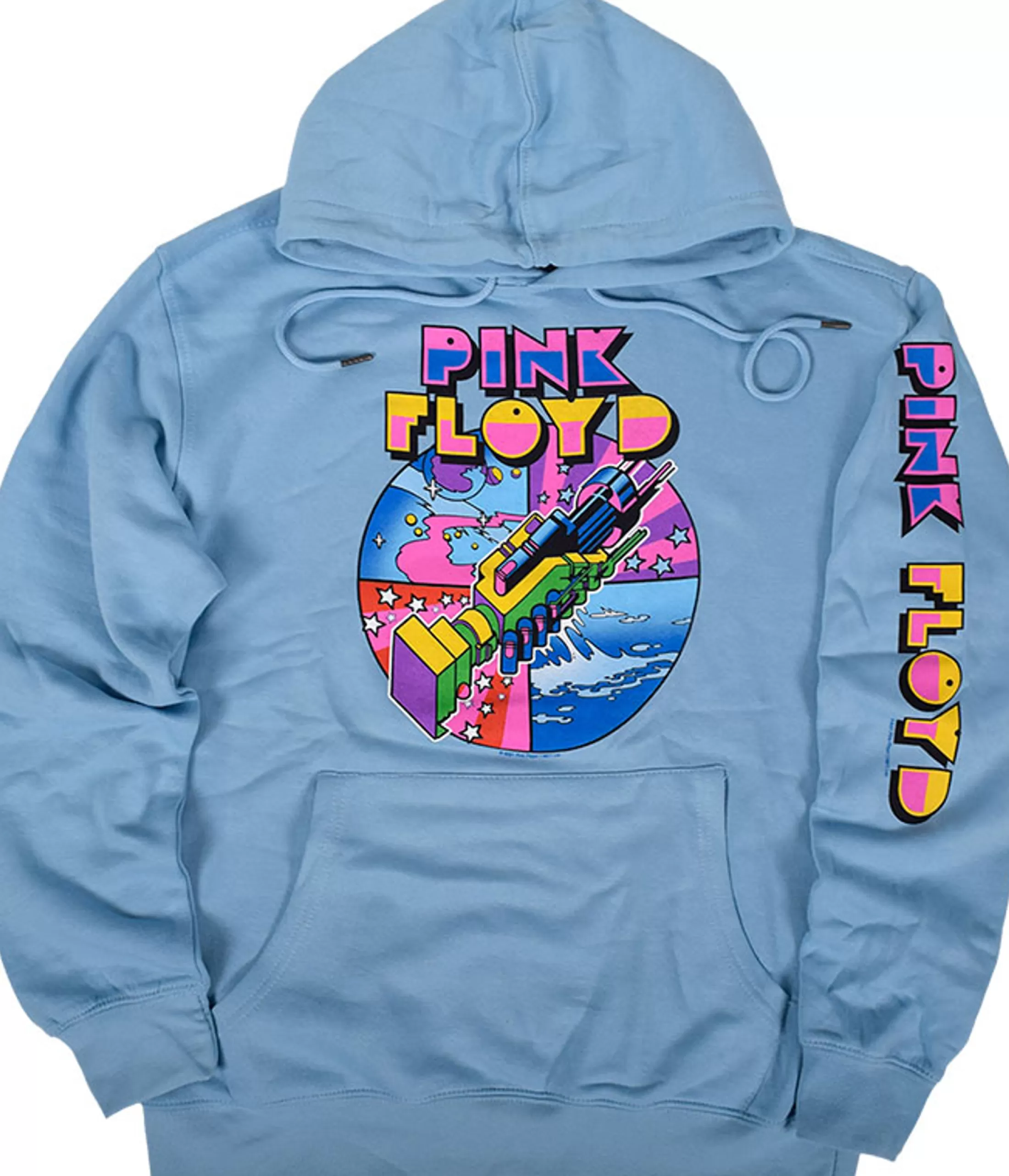 Hoodie | Pink Floyd<Liquid Blue WYWH Mod Light Blue Sleeve Printed Hoodie