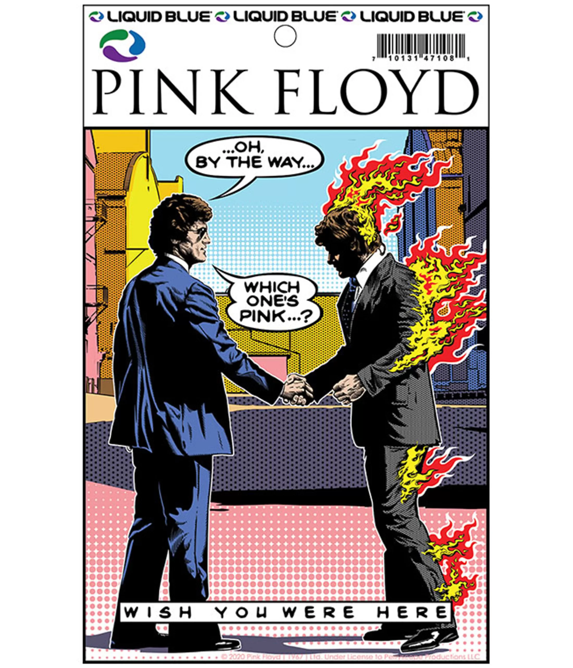 Pink Floyd<Liquid Blue WYWH Pop Art Sticker