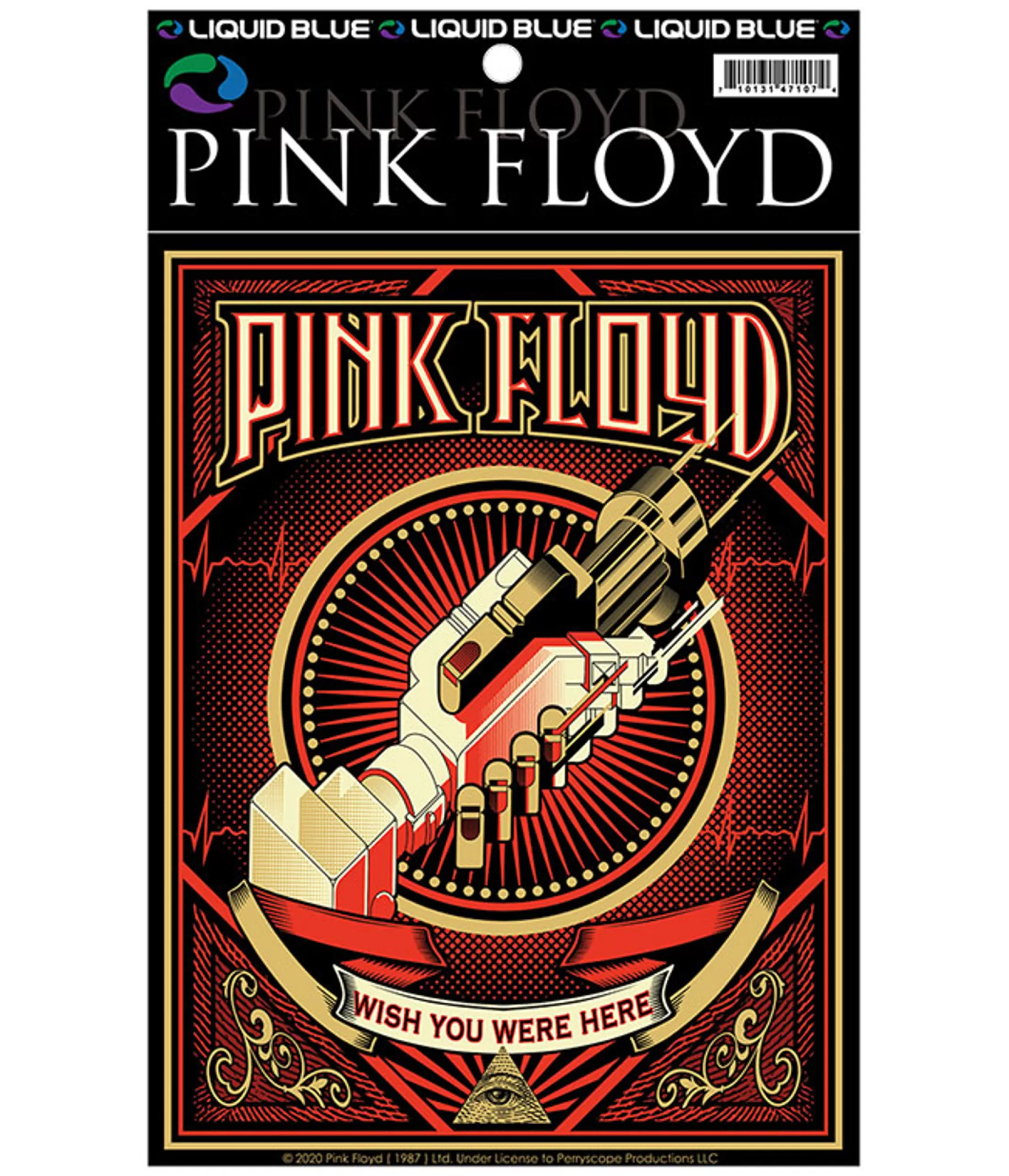 Pink Floyd<Liquid Blue WYWH Poster Sticker