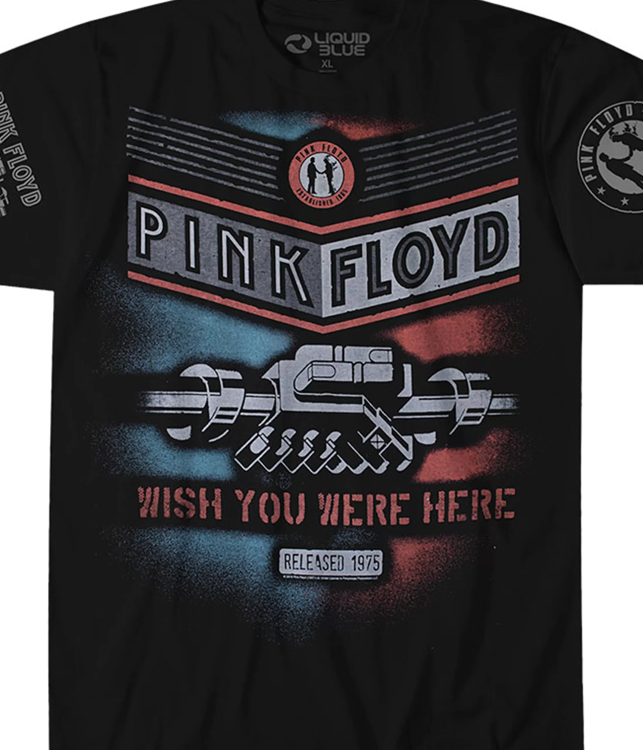 T-Shirt | Pink Floyd<Liquid Blue WYWH Released 1975 Black T-Shirt