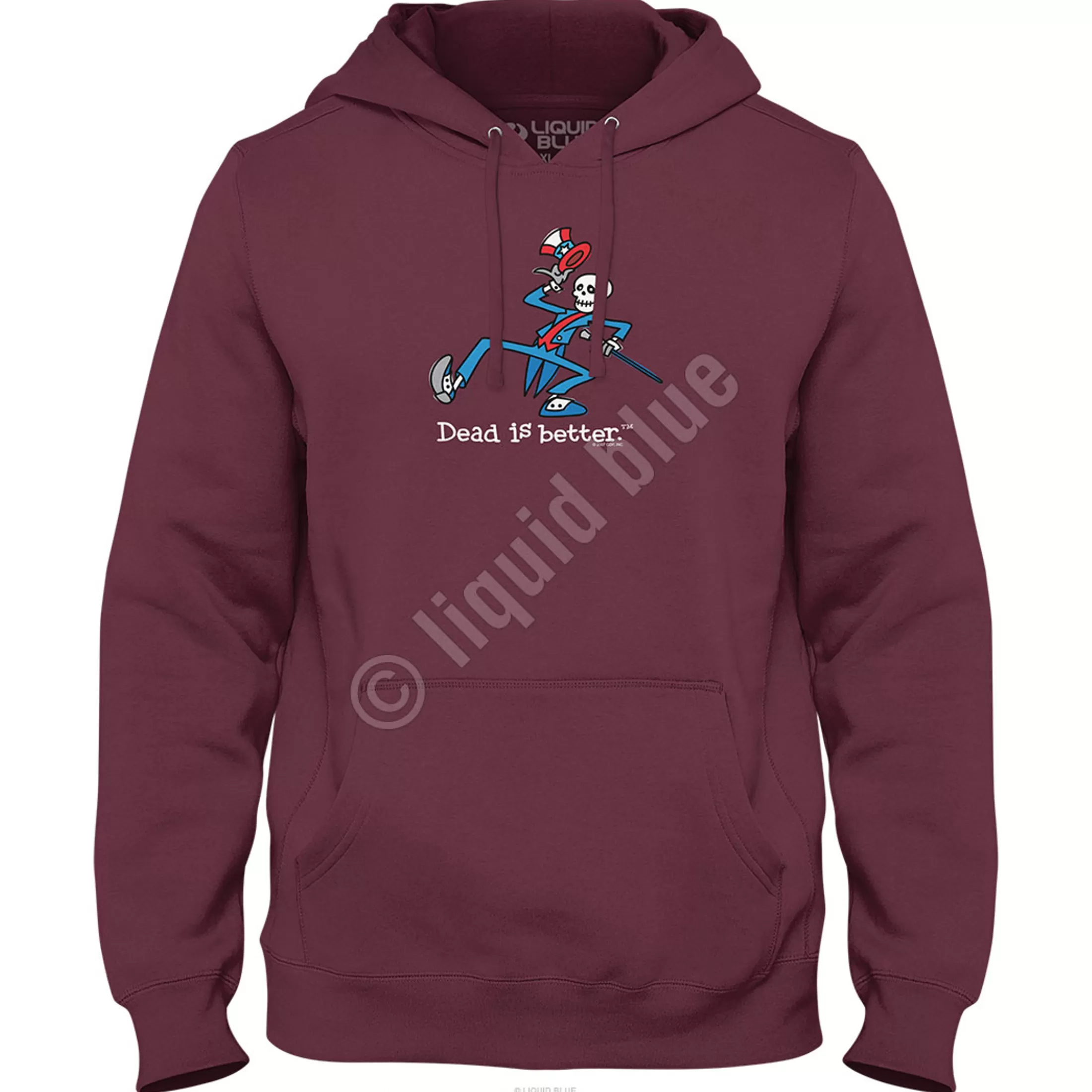 Hoodie | Grateful Dead<Liquid Blue Yankee Dead Is Better Hoodie