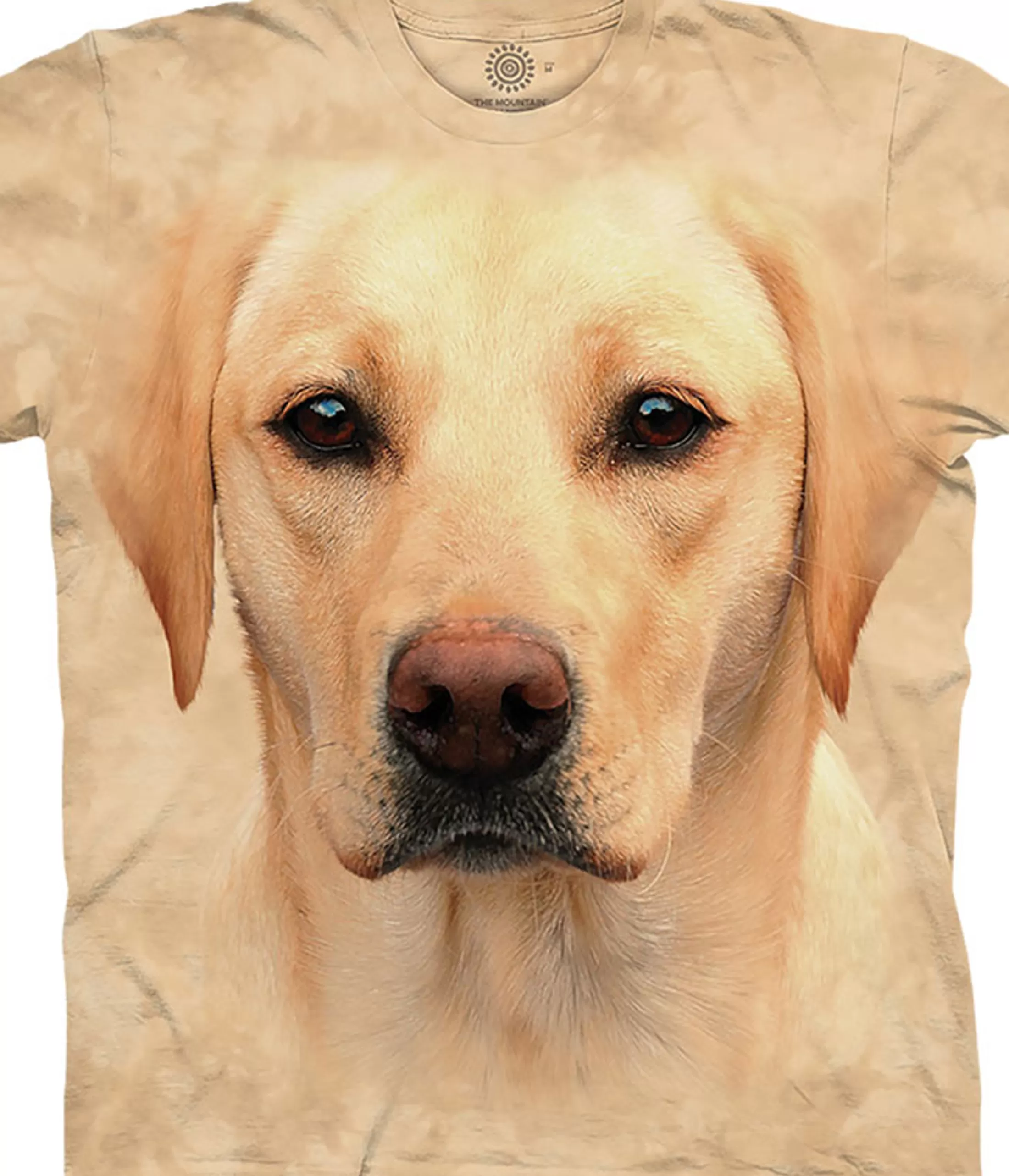 T-Shirt | Pets<Liquid Blue Yellow Lab Portrait Classic Cotton T-Shirt