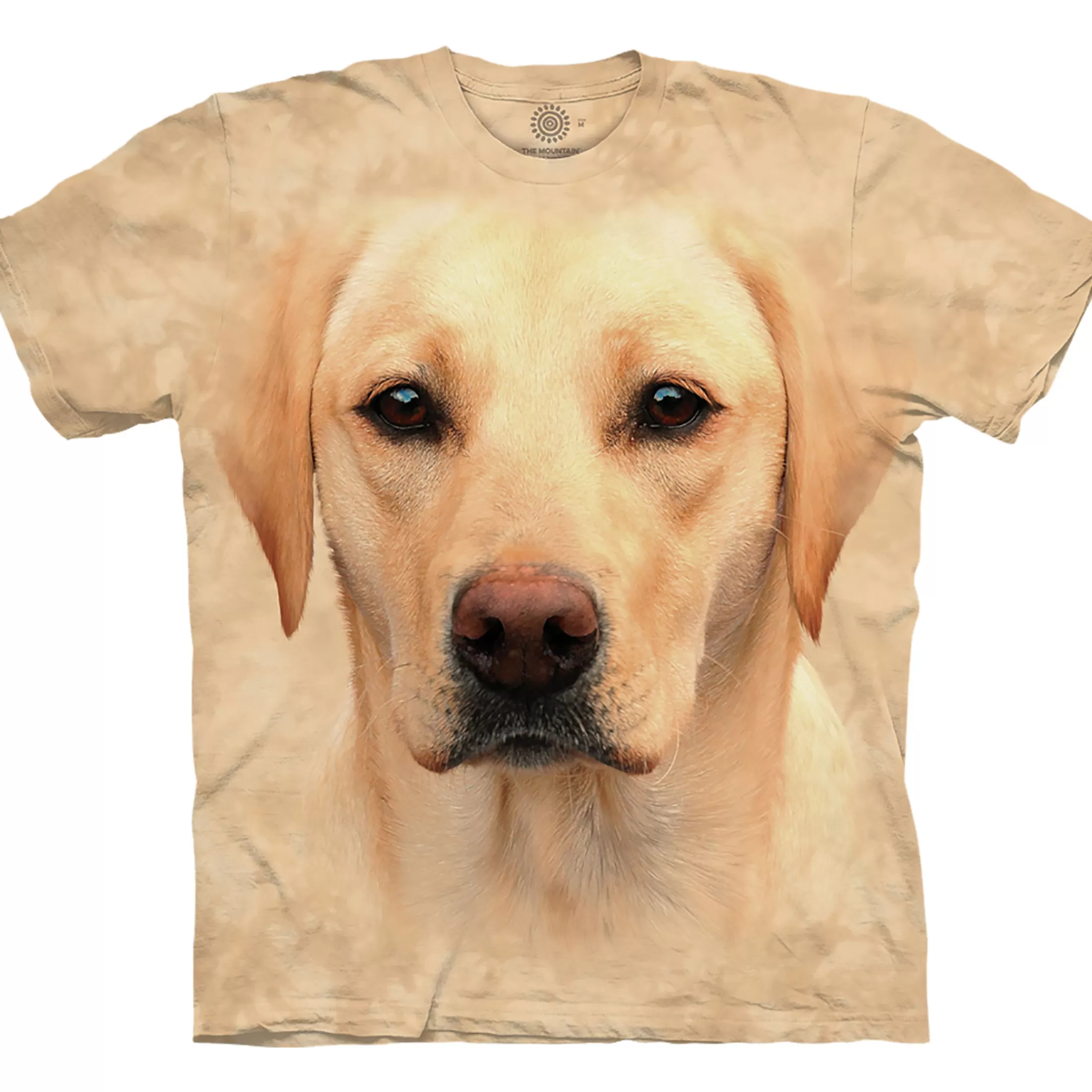 T-Shirt | Pets<Liquid Blue Yellow Lab Portrait Classic Cotton T-Shirt