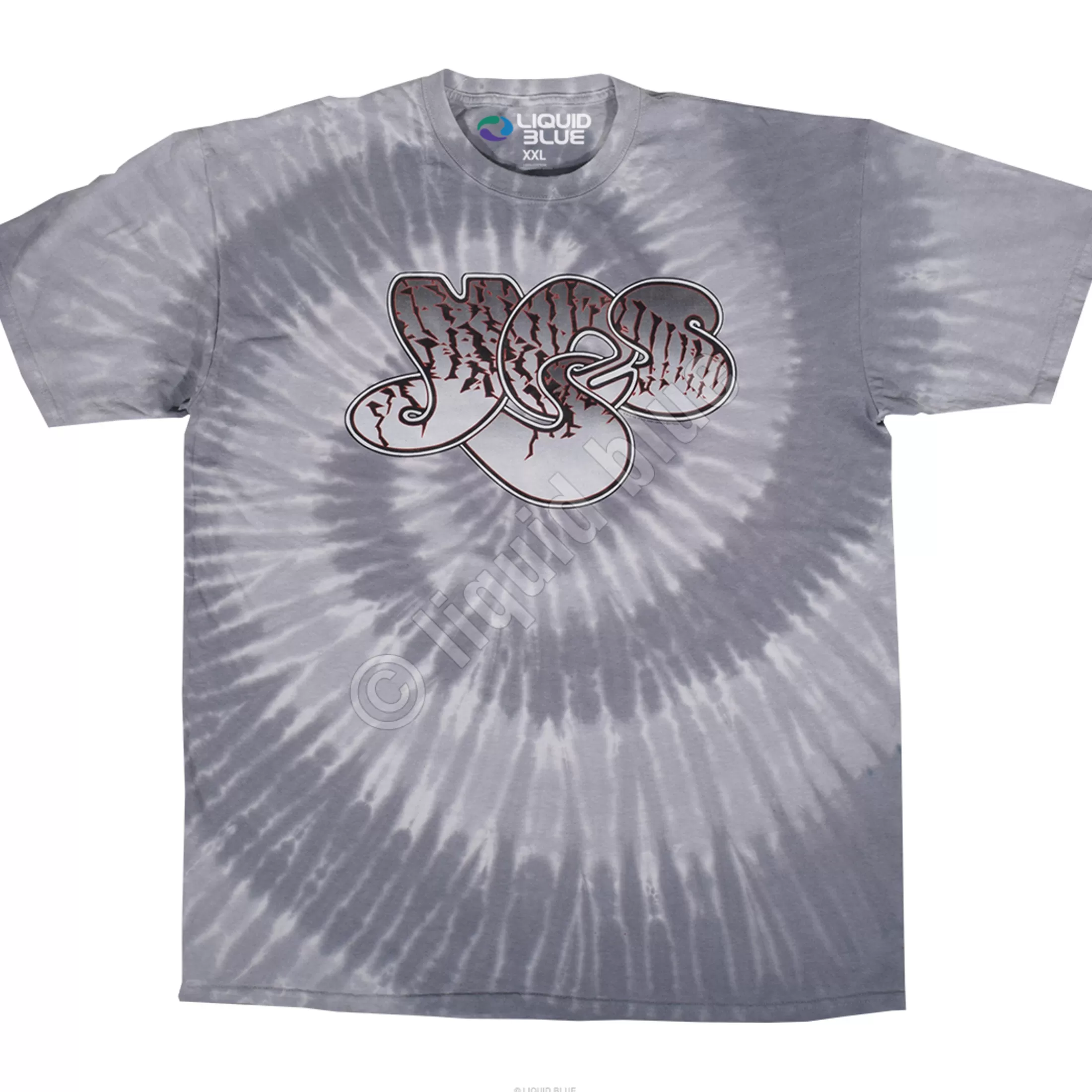 T-Shirt | Yes<Liquid Blue Yes Spiral Tie-Dye T-Shirt