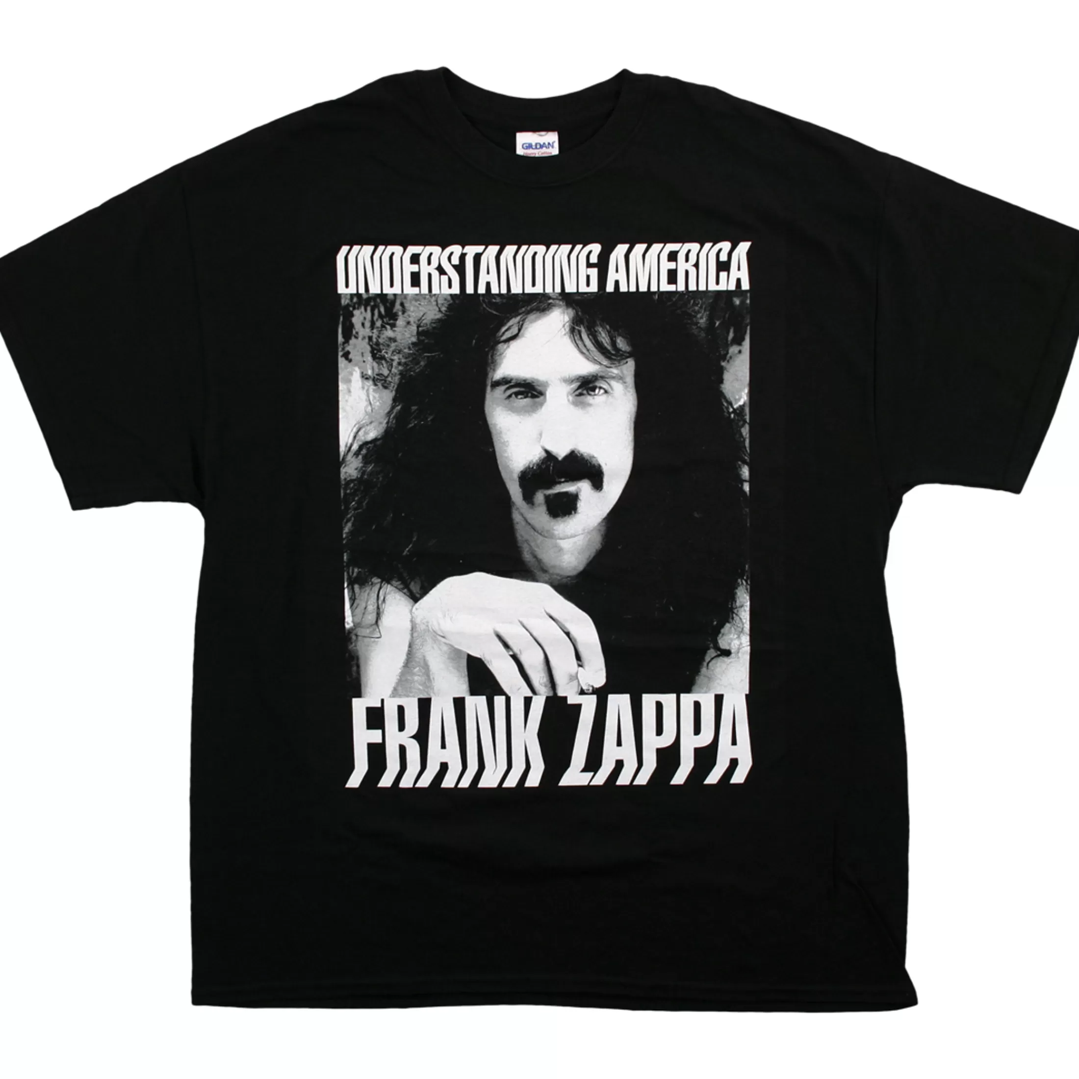 T-Shirt | Frank Zappa<Liquid Blue Zappa Understanding America Black T-Shirt