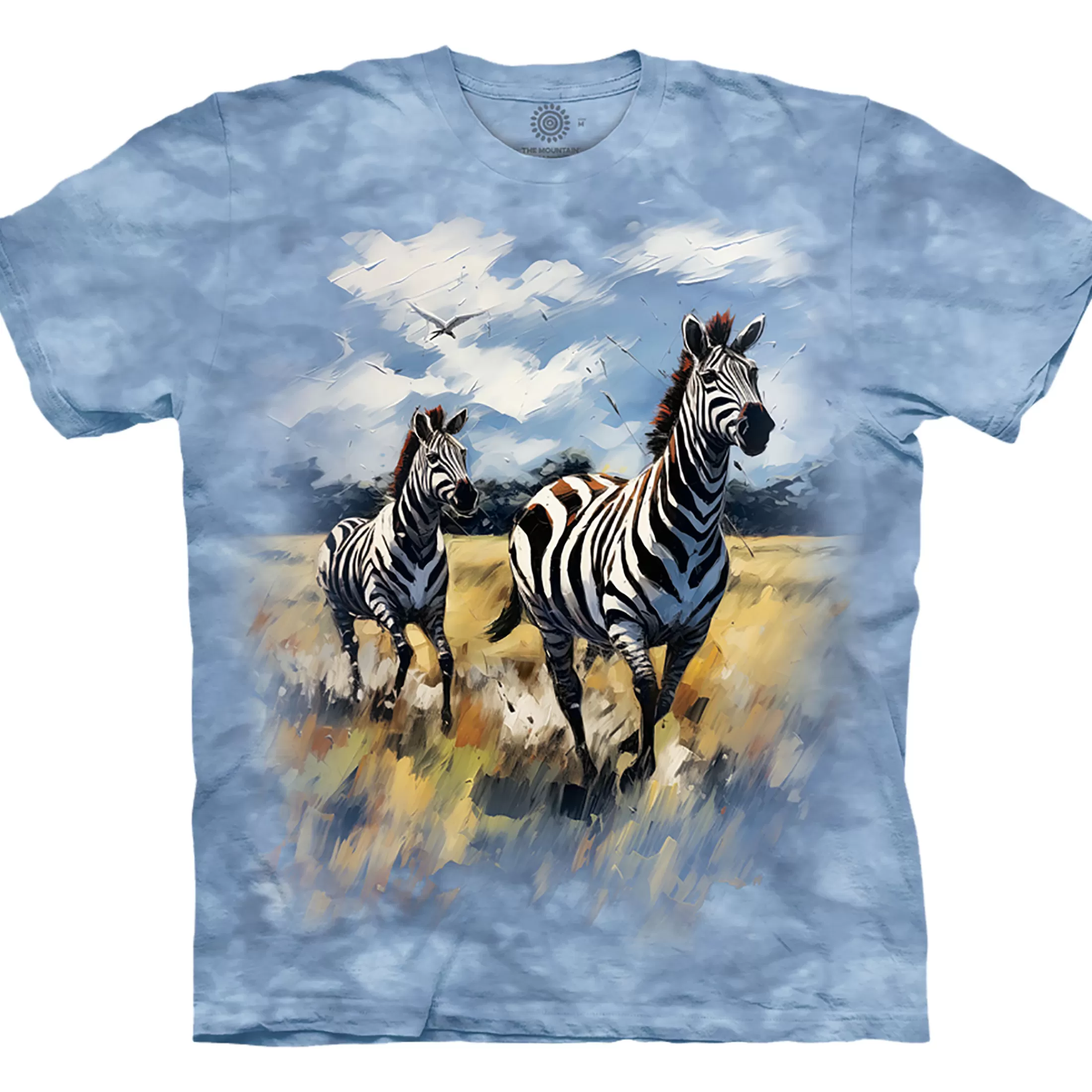 T-Shirt | Wild Animals<Liquid Blue Zebras Of The Wild Classic Cotton T-Shirt