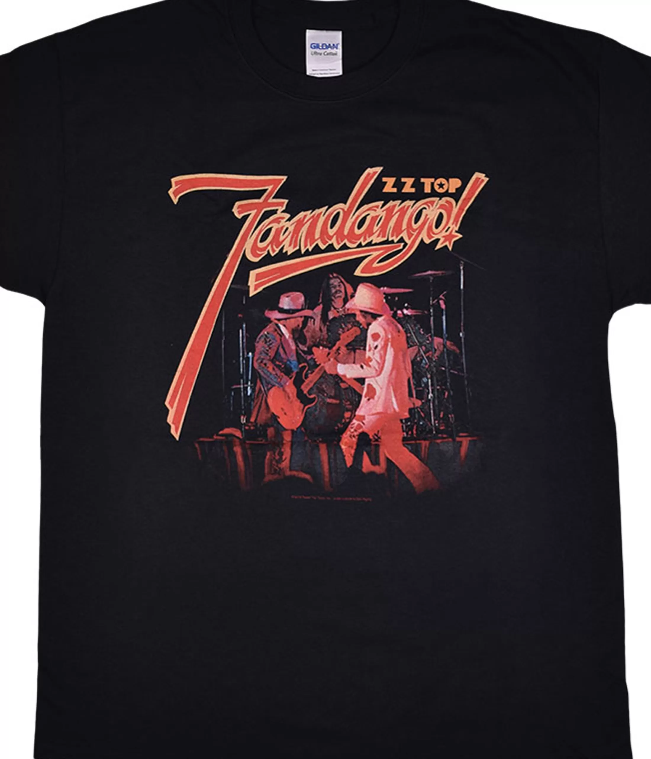 T-Shirt | Zz Top<Liquid Blue ZZ Top Fandango! Black T-Shirt