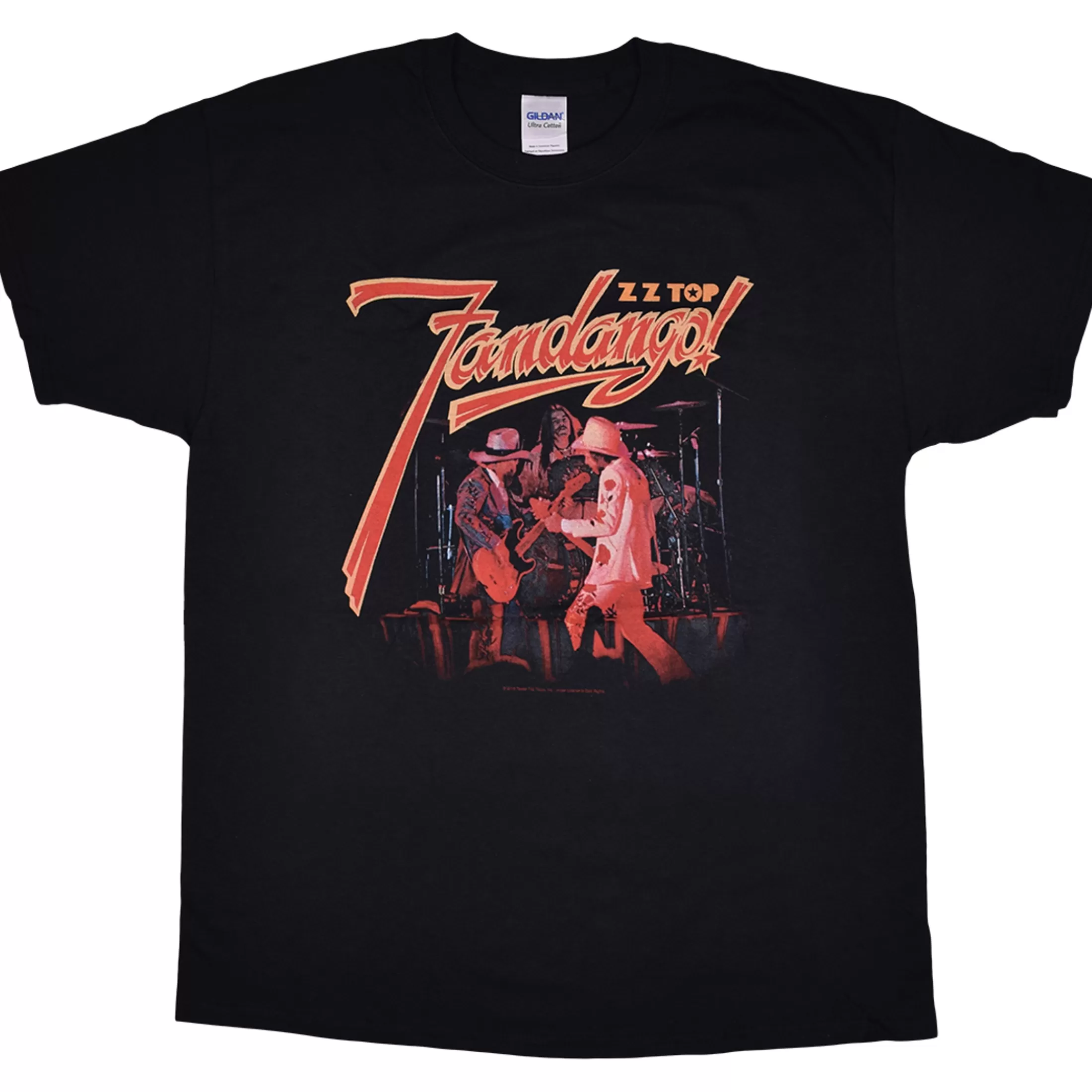 T-Shirt | Zz Top<Liquid Blue ZZ Top Fandango! Black T-Shirt